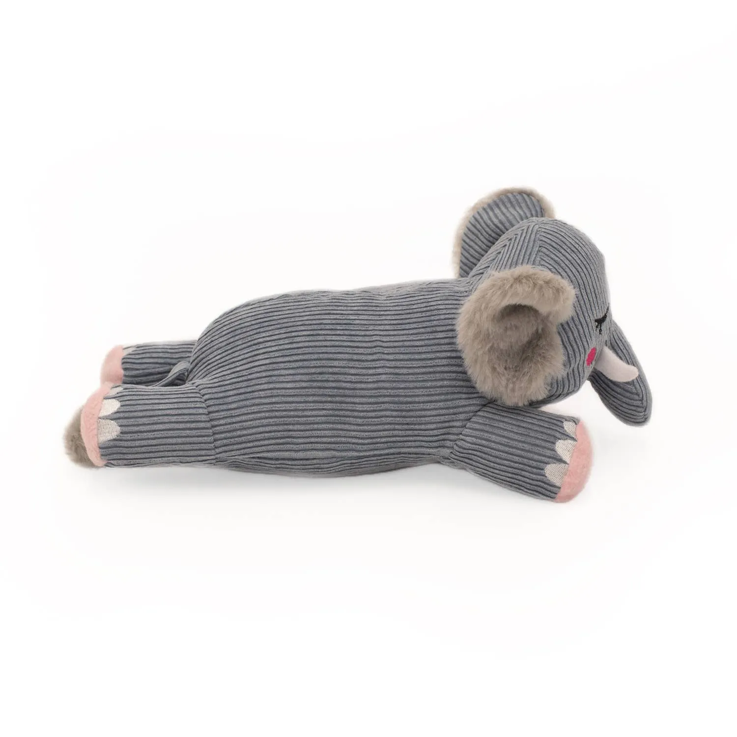 ZippyPaws - Snooziez with Shhhqueaker - Elephant - Dog Toy